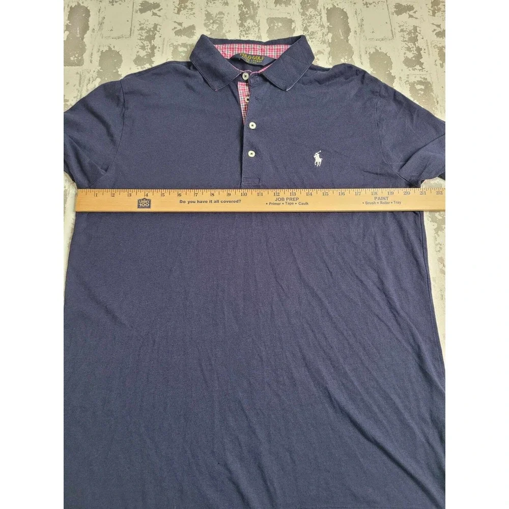 Polo Golf by‎ Ralph Lauren Navy Polo Shirt Size Medium Preppy Short Sleeve